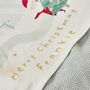 Personalised Christmas Village Fleece Blanket, thumbnail 2 of 3