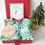 Baby's First Christmas Onesie Sleepsuit Set, thumbnail 1 of 10