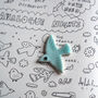 Porcelain Bird And Cloud Brooches, thumbnail 3 of 12