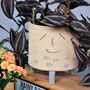 Smiley Face Personalised Blue Fish Plant Pot, thumbnail 1 of 6