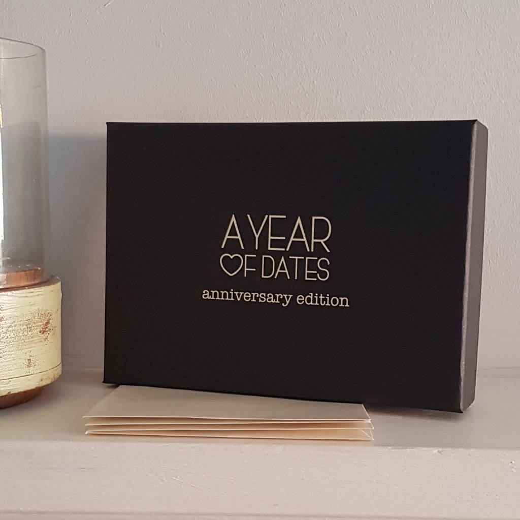 30th pearl wedding anniversary box of dates by a year of dates