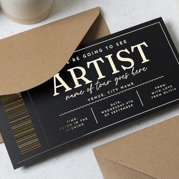Concert Or Show Ticket Gift Voucher Scratch Reveal, 4 of 9