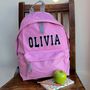 Personalised School Backpack Assorted Colours, thumbnail 2 of 11