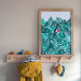 Puffin And Ferns Children's Art Print, thumbnail 1 of 2