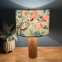 Pale Green Bold Floral Velvet Lampshades, thumbnail 4 of 9