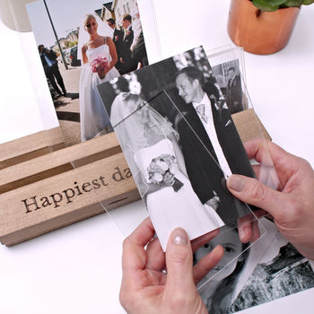 Personalised Wedding Or Anniversary Wooden Photo Frame, 6 of 6