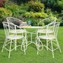 Vintage Cream Two Person Garden Bistro Set, thumbnail 3 of 9