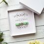 Handmade And Personalised Wedding Card With Crystal Embelishment Any Colour Ribbon, thumbnail 3 of 12