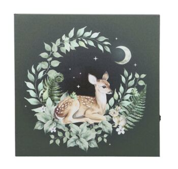Light Up Fawn Canvas Wall Art Framed, 5 of 5