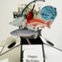 Fishing Themed 3D Birthday Card, thumbnail 2 of 8