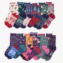 12 Day Christmas Advent Calendar Woodland Animals Bamboo Socks Women's, thumbnail 2 of 3
