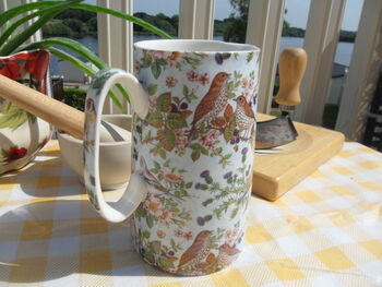 Medium China Jug In Birds On Blue Design, 5 of 8