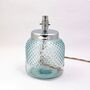 Recycled Glass Lamp | 26cm 'Diamond' | Six Colours, thumbnail 3 of 7