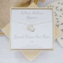 When Robins Appear Baby Robin Necklace, With Engraved Heart, thumbnail 1 of 5