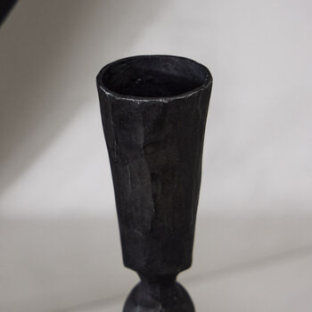 Fluted Black Iron Candlestick, 3 of 4