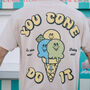 You Cone Do It Men's Ice Cream Graphic T Shirt, thumbnail 1 of 4