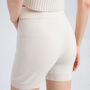 High Rise Cashmere Shorts, thumbnail 3 of 5