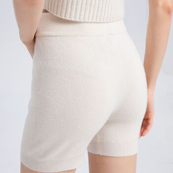 High Rise Cashmere Shorts, 3 of 5