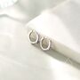 Dainty Purple Cz Huggie Hoop Earrings, thumbnail 6 of 11