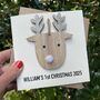 Baby's First Christmas 2025 Reindeer Decoration Card, thumbnail 3 of 3