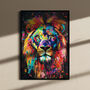 Colourful Lion Pop Art Print, thumbnail 4 of 8