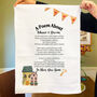 Personalised Poem Tea Towel Gift For New Home, thumbnail 6 of 9