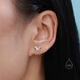 Sterling Silver Small Butterfly Stud Earrings, thumbnail 2 of 11