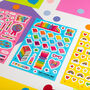 Reading And Books A5 Vinyl Sticker Sheet, thumbnail 6 of 9
