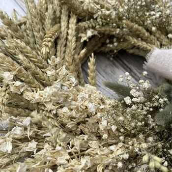 Handmade Dried Wheat Wreath, 3 of 10