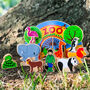 Children's Wooden Toy Zoo Play Set, thumbnail 1 of 3