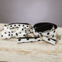 The Mayfair Spotted Dog Collar Bow Tie And Lead Set, thumbnail 2 of 6