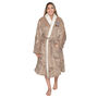Personalised Super Soft Sherpa Style Dressing Gown With Star Sign Design, thumbnail 10 of 12