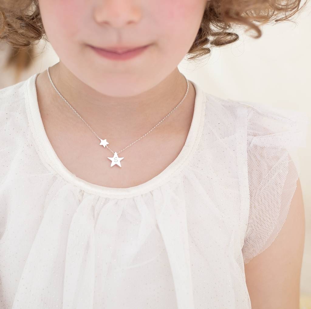 Sterling Silver My Lucky Star Personalised Necklace, 1 of 6
