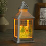 Personalised Christmas Deer White LED Lantern – Christmas Ornament, thumbnail 2 of 5