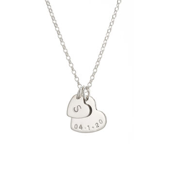 Gold Plated Or Sterling Silver Heart + Initial Necklace, 4 of 5