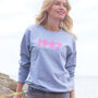 Personalised Retro Disco Font Birth Year Sweatshirt, thumbnail 1 of 6