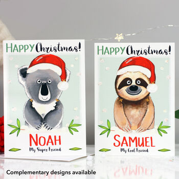 Personalised Sloth Relation Christmas Card, 4 of 10