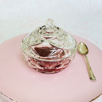 Antique Crystal Cut Glass Lidded Jam Pot / Bonbonniere ~ Seven, 7 of 12