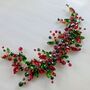 Red And Green Festive Hair Vine, thumbnail 7 of 8