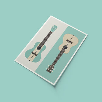 Ukulele Print | Musical Instrument Poster, 6 of 8