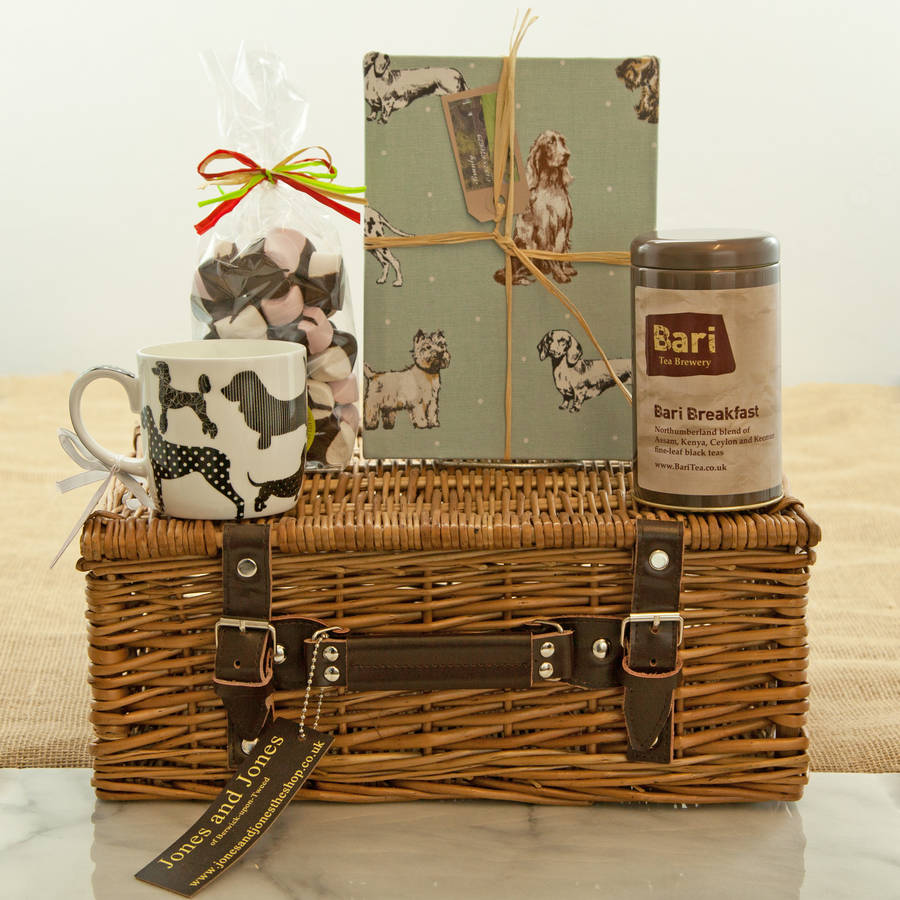 Case Of Tea With The Dogs Gift Hamper By Jones and Jones of BerwickuponTweed