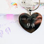 Hearts Keychain With Handwriting Personalised Engraving, thumbnail 3 of 8