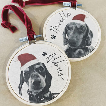Personalised Pet Portrait Christmas Decoration, 4 of 7