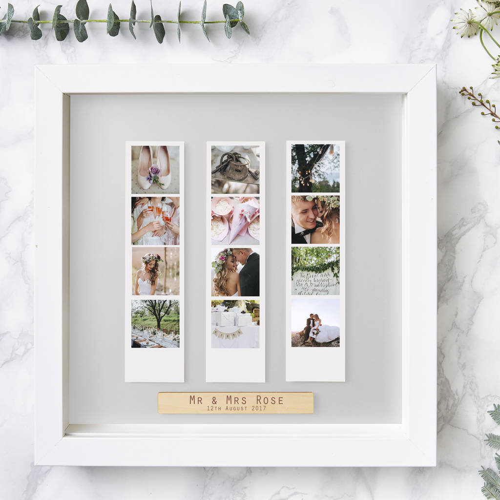 Personalised Wedding Framed Photo Booth Print, 1 of 6