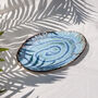 Turquoise Large Oval Serving Plate, thumbnail 1 of 4