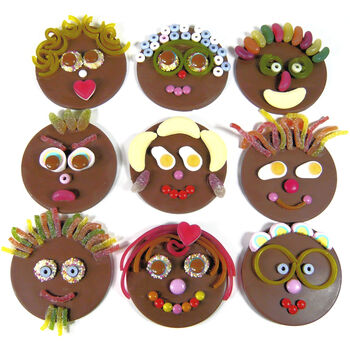 Chocolate Funny Faces Melt And Make Kit For Children, 11 of 11