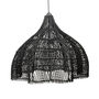The Whipped Black Boho Rattan Lampshade, thumbnail 5 of 5