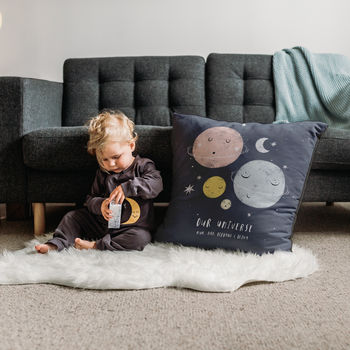 Personalised 'Our Universe' Family Planets Cushion, 3 of 7