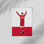 Jordan Henderson Champions Shirt Liverpool Poster Print, thumbnail 3 of 4