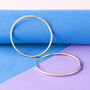 Thread Hoops In Gold Plate, Silver And Rose Gold Plate, thumbnail 8 of 8